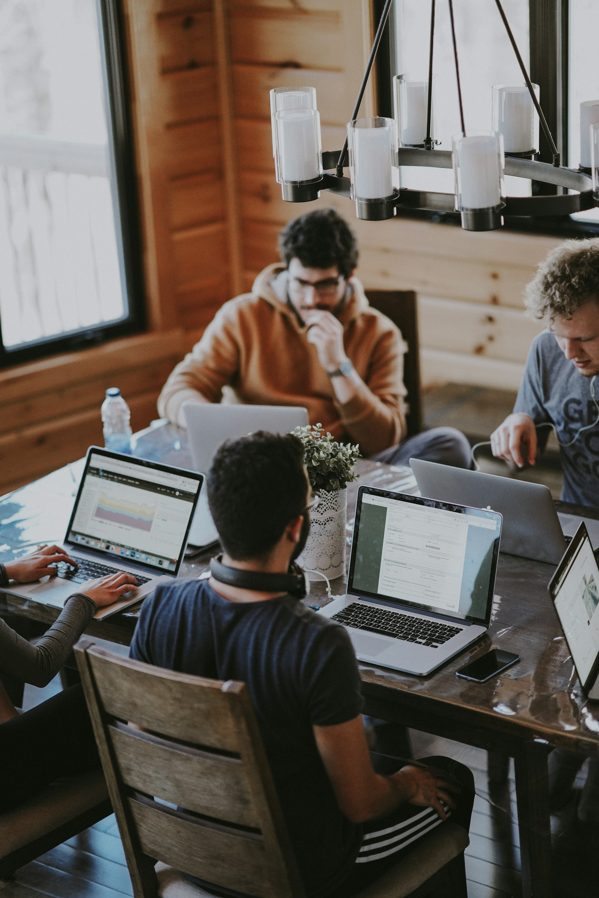 Business team using AI utility applications